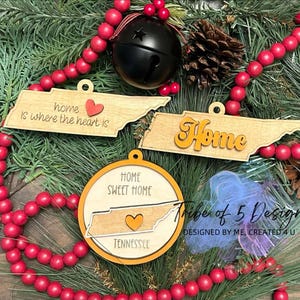 Tennessee ornamenten Svgs | Gepersonaliseerde Tennessee ornamenten Svg | Tennessee auto Charms Svg | Home Sweet Home Tennessee Svgs |