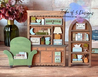 Book Lover Hutch Shelf Sitter Svg | Bookworm Hutch Shelf Sitter Svg | Book Lover Signs Svg | Bookworm Shelf Sitters Svg | Bookworm Signs Svg