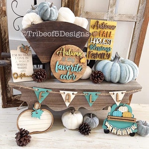 Autumn Tiered Tray Svg | Fall Tiered Tray Svg | Fall Tier Tray Svg | Autumn Tier Tray Svg | Glowforge Files | Laser Ready Files | Laser Svg