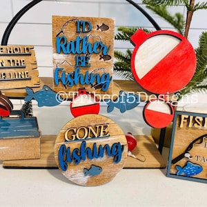 Fishing Tiered Tray - Etsy Fishing Tiered Tray - Etsy