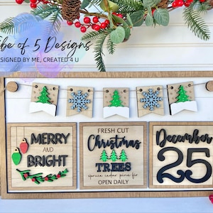 Interchangeable Signs Svg | Interchangeable Shelf Sitters Svg | Wooden Signs | Wood Interchangeable Signs Svg | Christmas Signs Svg |