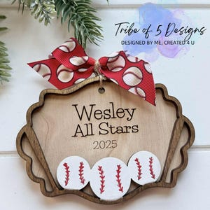 Personalized Baseball Ornaments Svg | Personalized Softball Ornaments | Christmas Sports Ornaments Svg | Personalized Sport Ornaments Svg |