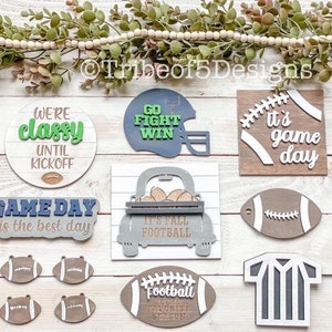 Football Tiered Tray svg | Football Tier Tray svg | Football Signs svg | 3D Football Signs svg | Sports Tiered Tray svg | Sports Signs svg |