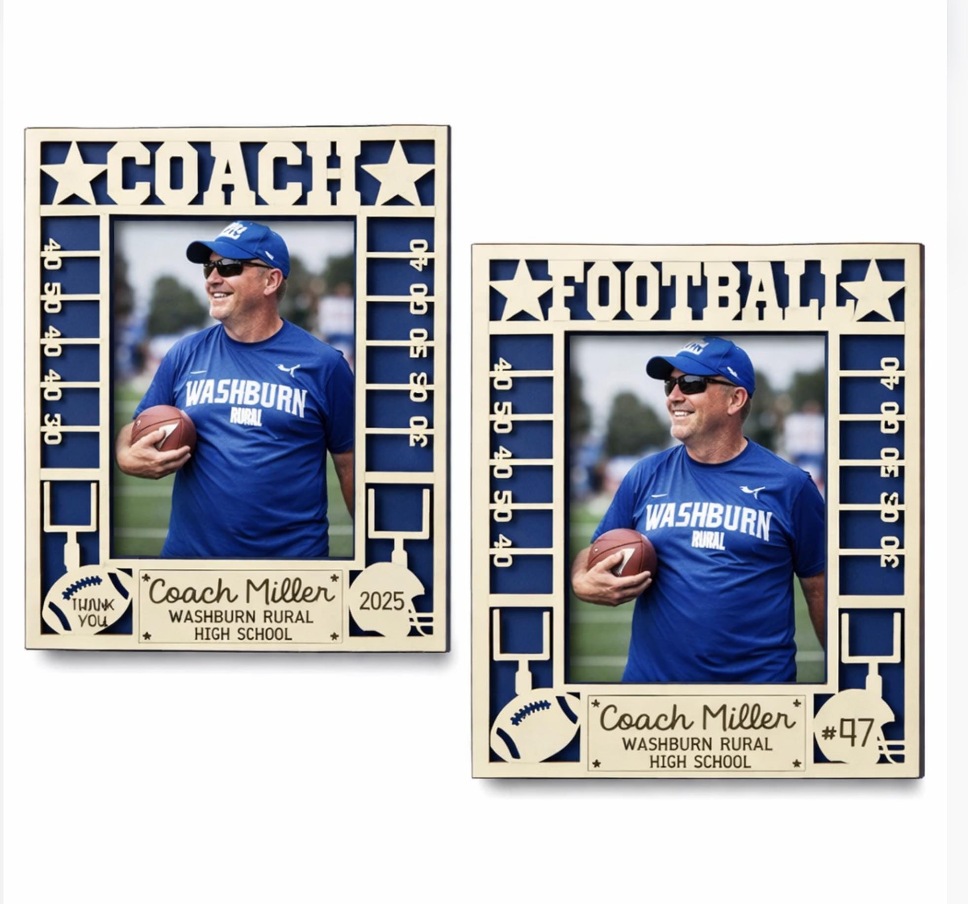 Football Coach Photo Signs Svg | Personalized Football Photo Signs Svg ...