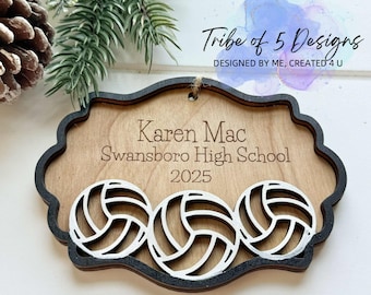 Personalized Volleyball Ornaments Svg | Personalized Volleyball Gifts Svg | Volleyball Coach Gifts Svg | Personalized Sport Ornaments Svg |