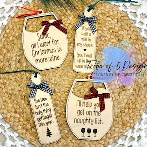 Wine Christmas Ornaments Svg | Funny Wine Ornaments Svg | Wooden Wine Ornaments | Wood Wine Ornaments Svg | Funny Wood Ornaments Svg |