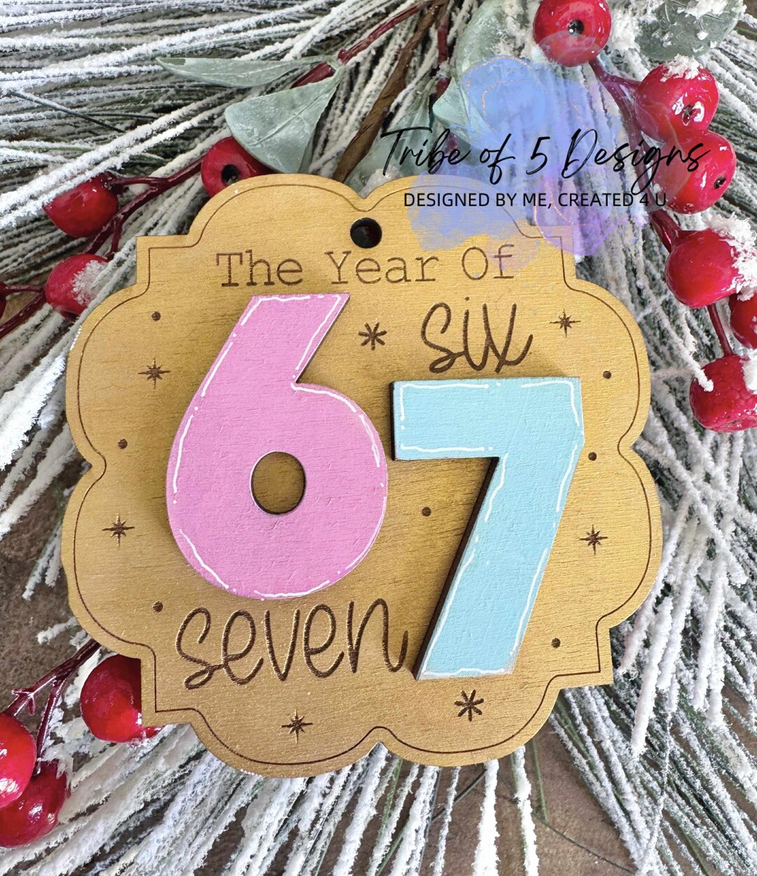 Six Seven Ornaments Svg | 6 7 Ornaments Svg | Funny Kids Ornaments