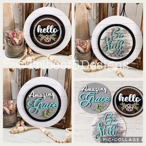 Interchangeable Signs Svg | Interchangeable Inserts Svg | Glowforge Signs | Laser Ready Files | Shelf Sitters Svg | Be Still Svg |