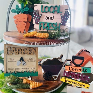 Garden Tiered Tray Svg | Gardening Tier Tray Svg | Gardening Tiered Tray | Laser Ready Files | Glowforge Files | Gardening Svg | Garden Svg
