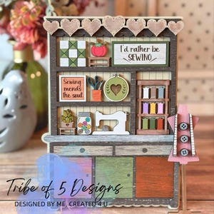 Sewing Hutch Svg | Sewing Room Shelf Sitters Svg | Sewing Shelf Sitter Svg | Sewing Svgs | Sewing Signs | Shelf Sitter Signs Svg | Hutch Svg