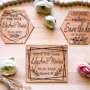 Save The Dates Svg | Save The Date Files | Save The Dates | Wedding Invites Svg | Save The Date Signs Svg | Glowforge Files | Laser Ready |