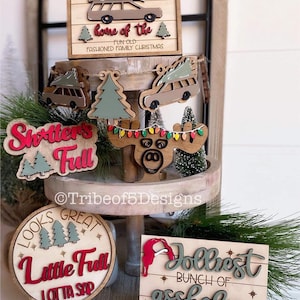 Christmas Vacation Tiered Tray Svg | Christmas Vacation Signs Svg | Griswolds Svg | Christmas Tiered Tray Svg | Laser Ready Files |