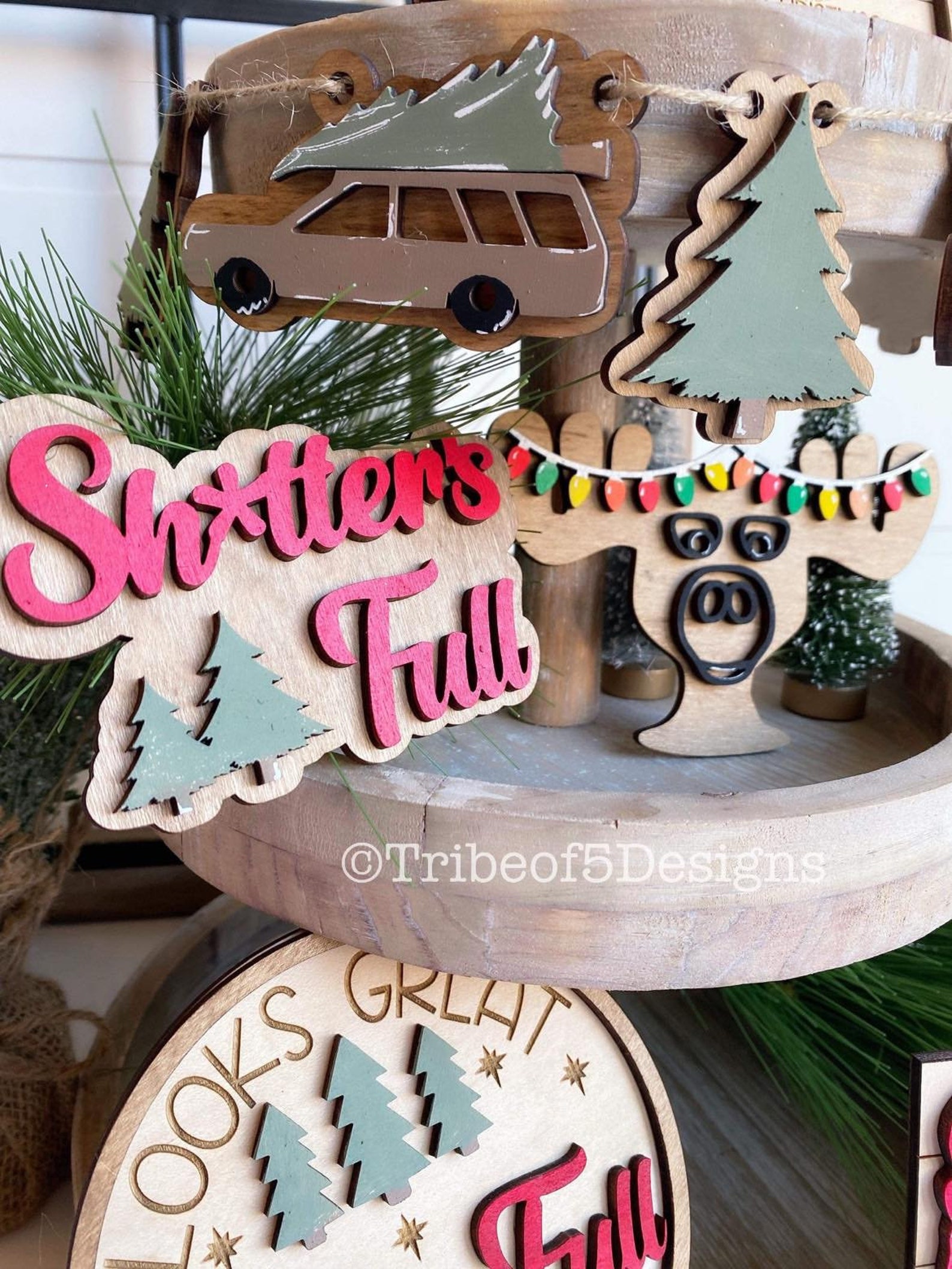 Christmas Vacation Tiered Tray Svg Christmas Vacation Signs Etsy