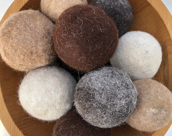 100 % alpaca fleece dryer balls