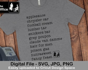 The Office Break Me Off a Piece Andy Nard Dog Digital SVG Cut File Cricut Silhouette