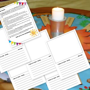 Montessori Birthday Sheet Walk Around the Sun Printable Photo Sheets Blank