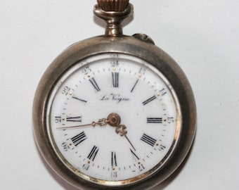 Reloj de bolsillo mecánico de plata 800 para mujer La Vogue