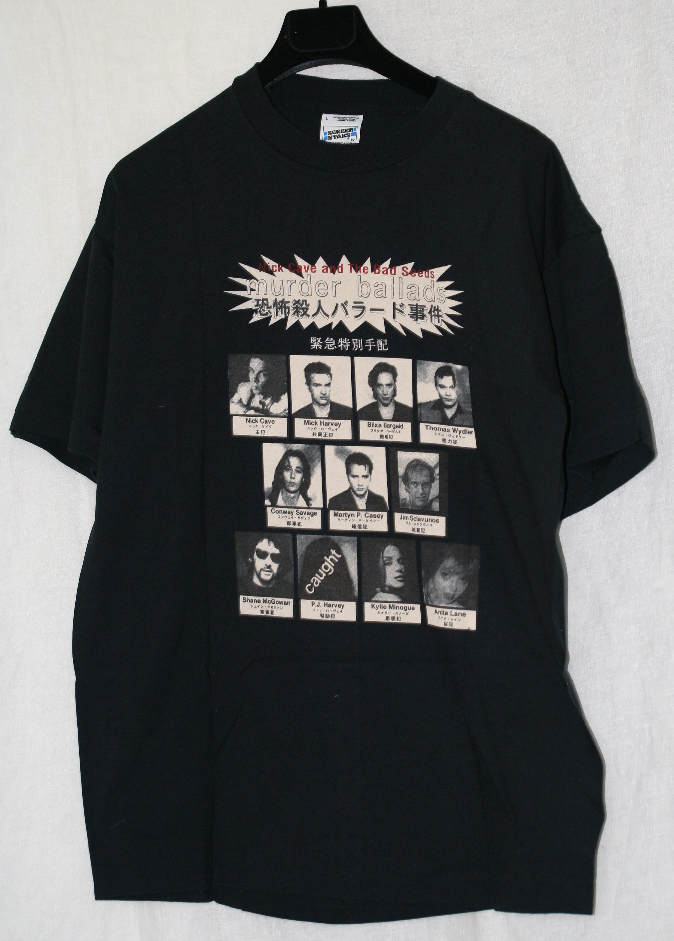 nick cave ニックケイブ 当時のツアーTシャツ ビンテージ Vintage 1996 NICK CAVE and the Bad Seeds Tour T-shirt - Etsy
