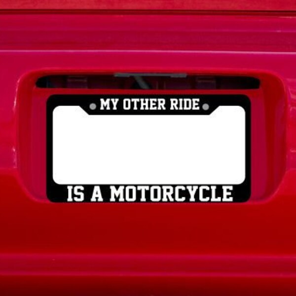Funny Motorcycle License Plate Etsy