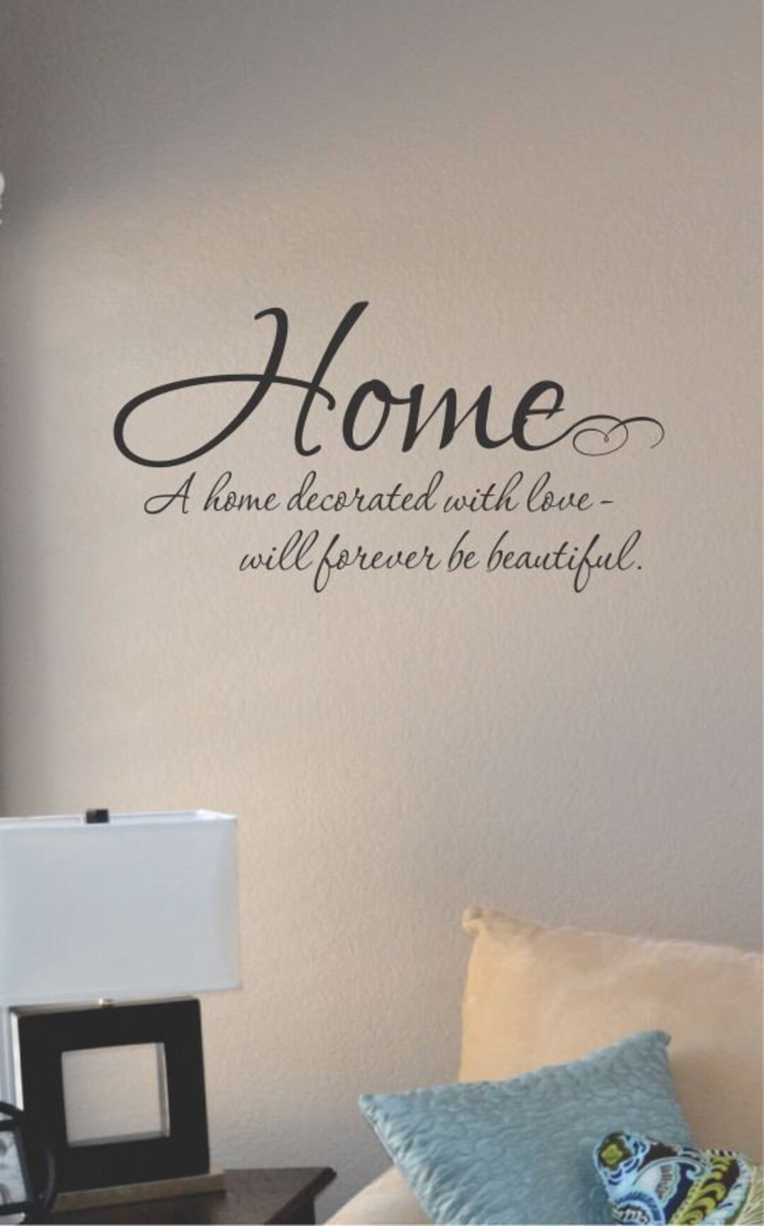 Home a Home Vinyl Wall Art Decal Sticker Home House Decor Decoration ...