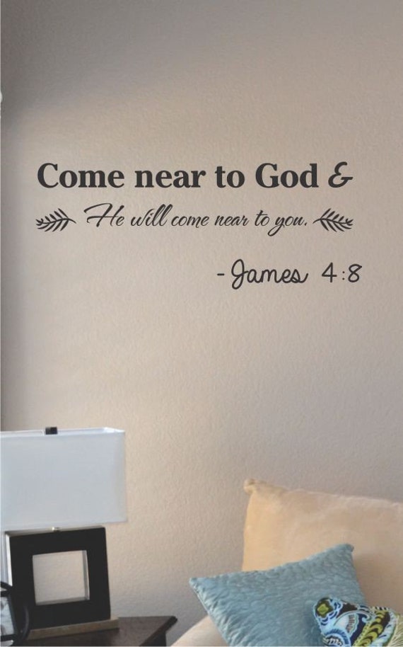 Draw Near To God And He Will Draw Near To You {Mirror Decal Stickers} Draw Near To God And He Will Draw Near To You {Mirror Decal Stickers}