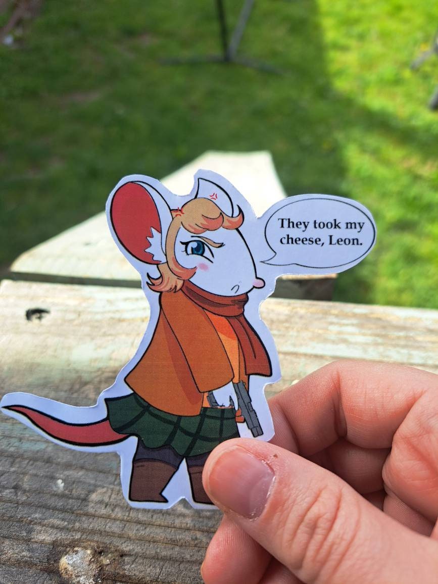 Mouse Ashley from RE4 Sticker for Sale by vonadive