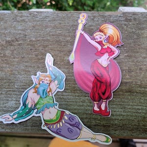 Gerudo Link und Gerudo Zelda Sticker