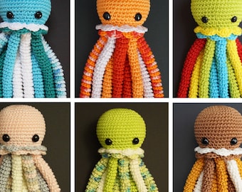 OP BESTELLING Octopus/kwallen dekbed, hand gehaakt, Amigurumi