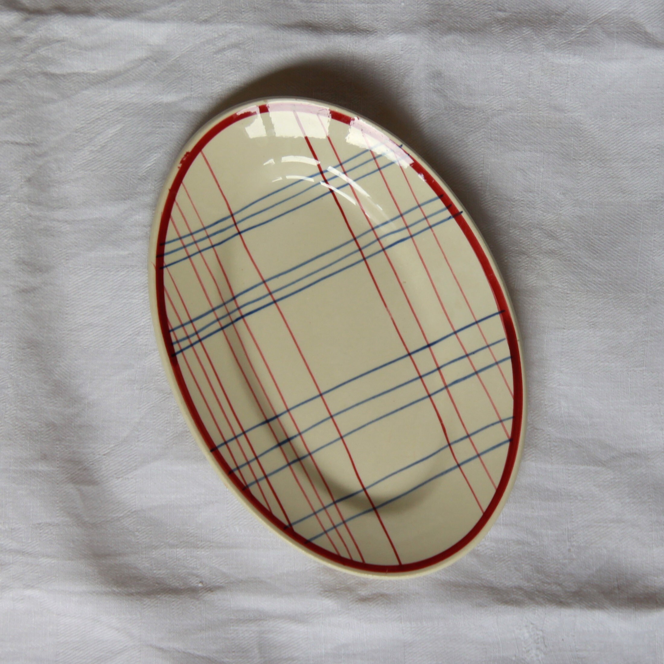 Ravier Faïence Ancienne Gien Modèle Brigitte Vintage Décoration Table Fête