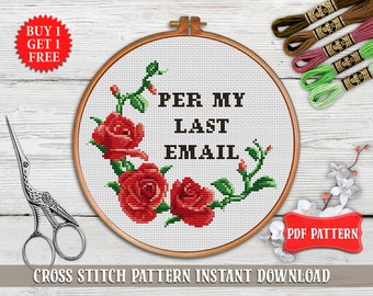 Morally Untidy Cross Stitch
