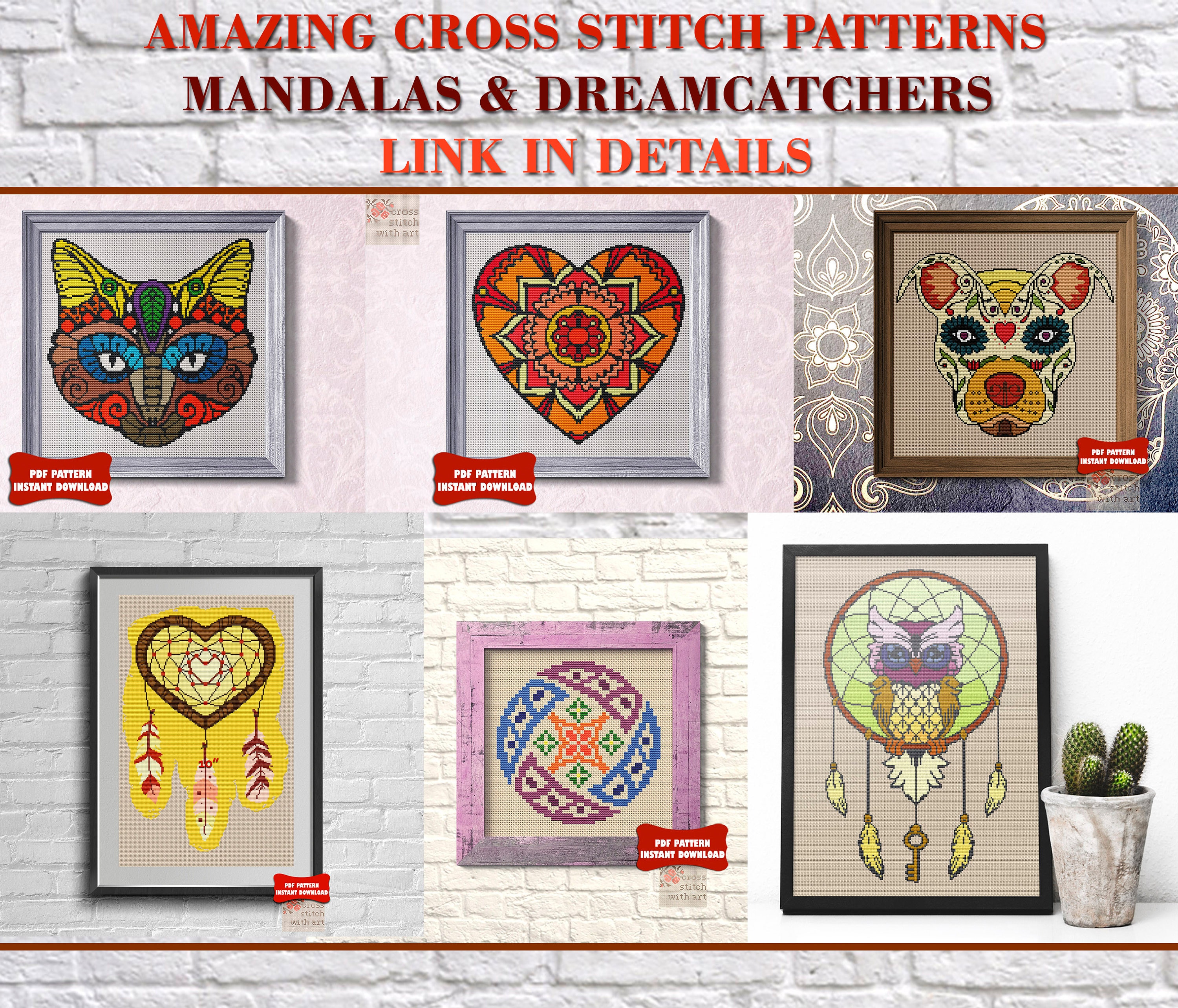 Cross Stitch Pattern Book: Mandala Marvels - Stitching Nature's Tapestry:  10 + 1 Exclusive Cross Stitch Designs (Stitch Icon Cross Stitch Pattern