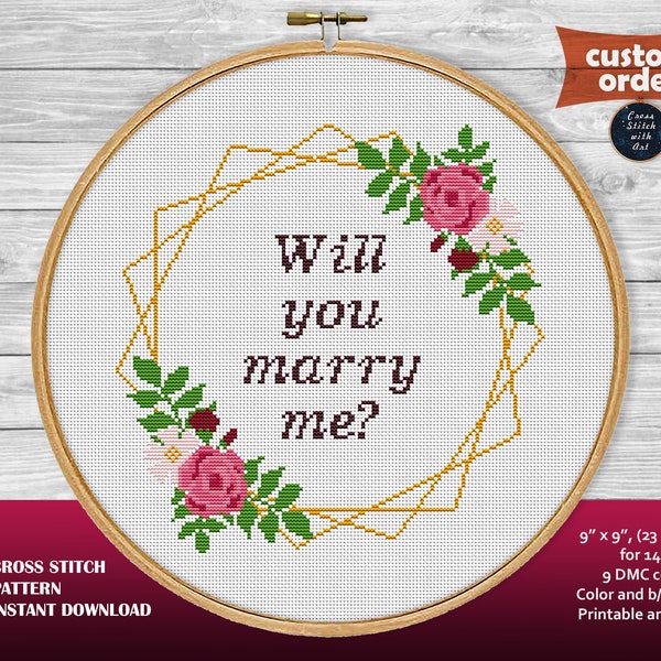 Floral Cross Stitch Etsy