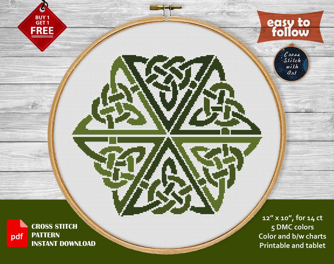 Celtic Cross Stitch Pattern. Mandala Cross Stitch PDF. Celtic Knot Cross Stitch Ornament. Counted Modern Cross Stitch. Irish Easy Embroidery - Etsy celtic-cross-stitch-pattern-mandala-cross-stitch-pdf-celtic-knot-cross-stitch-ornament-counted-modern-cross-stitch-irish-easy-embroidery-etsy