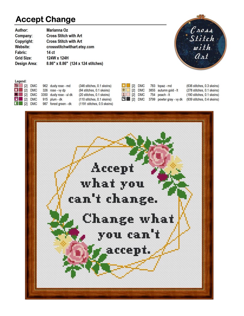 Mental Health Quote Cross Stitch Pattern. Therapy Cross Etsy