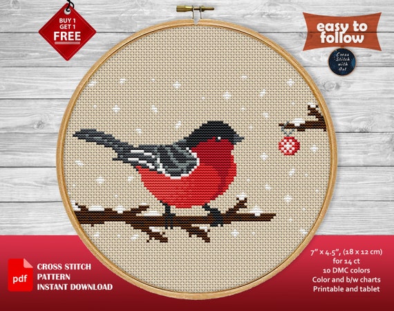Christmas Cross Stitch Pattern PDF. Holiady Cross Stitch. - Etsy