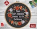 Dont Summon Demons Snarky cross stitch pattern. Sassy cross stitch PDF. Funny wreath cross stitch Easy sarcastic cross stitch bathroom decor 