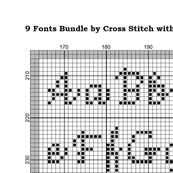 ABC KREUZSTICHBILDER アルファベット　クロスステッチ 小文字のクロスステッチ カウントパターン ABC アルファベット
