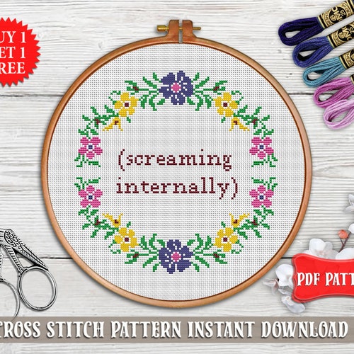 instant download post nap Cross stitch pattern twin pack funny cross stitch pattern nap time