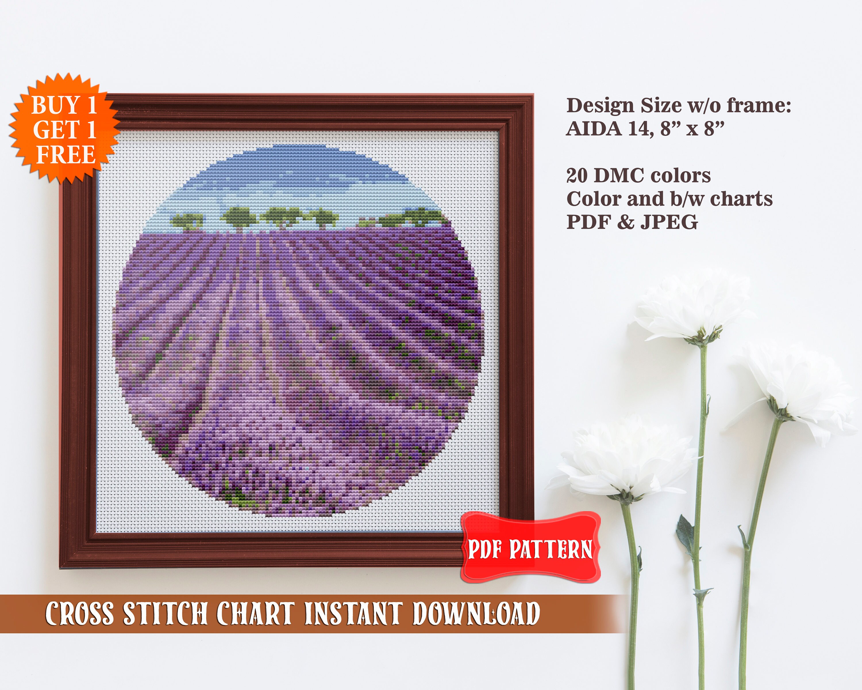 Cross Stitch Pattern Landscape Cross Stitch PDF Nature - Etsy New Zealand