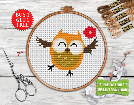 Owl Cross Stitch Chart