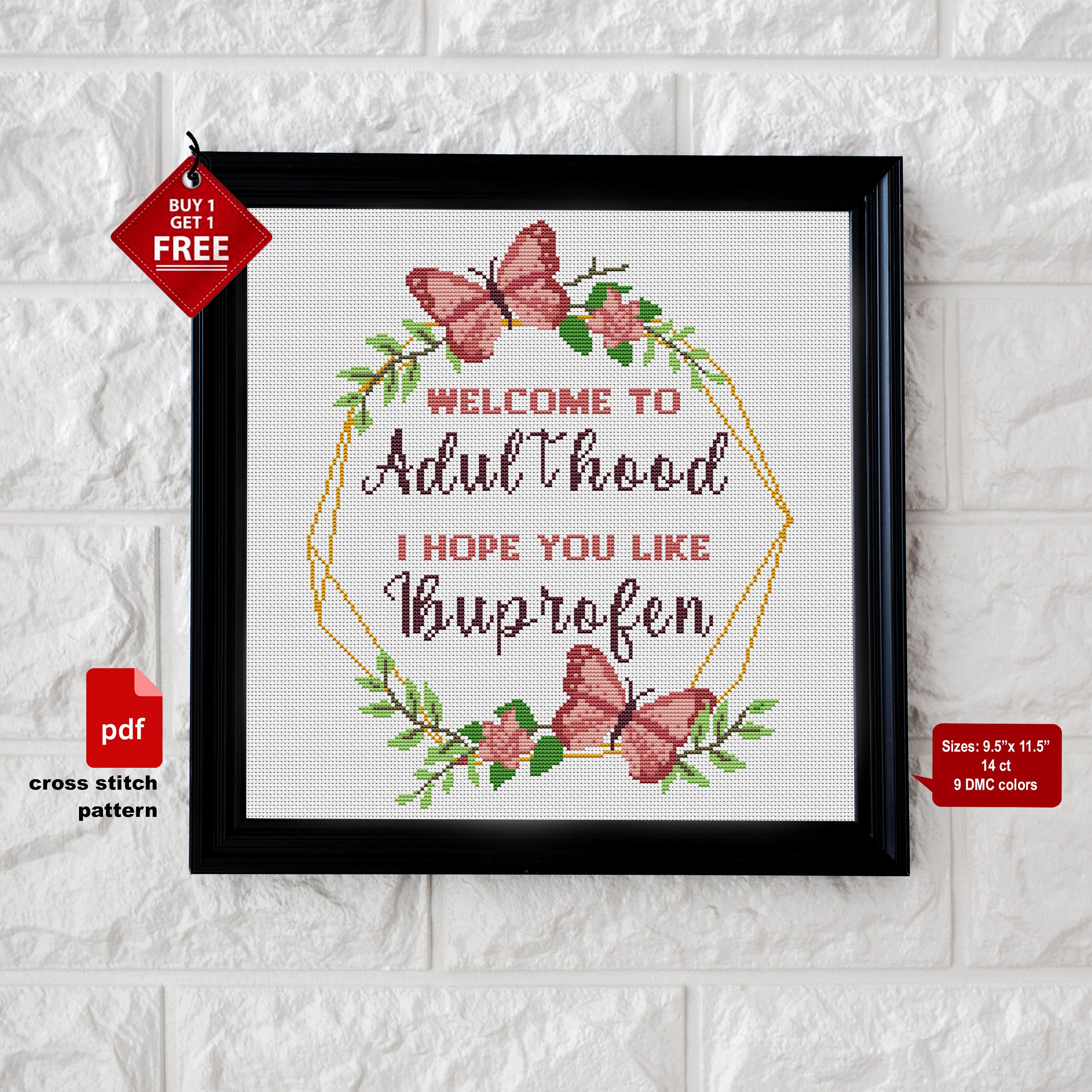 Subversive cross stitch pattern. Counted modern cross stitch Etsy