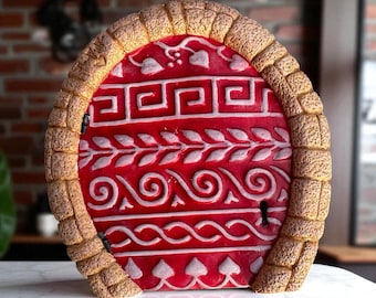 Gele, rode, witte, gouden feeëndeur