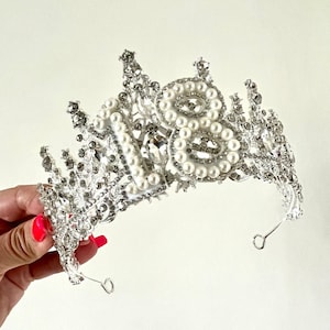 Tiara de prata para aniversário de 18, 20, 21, 30, 40 e 50 anos