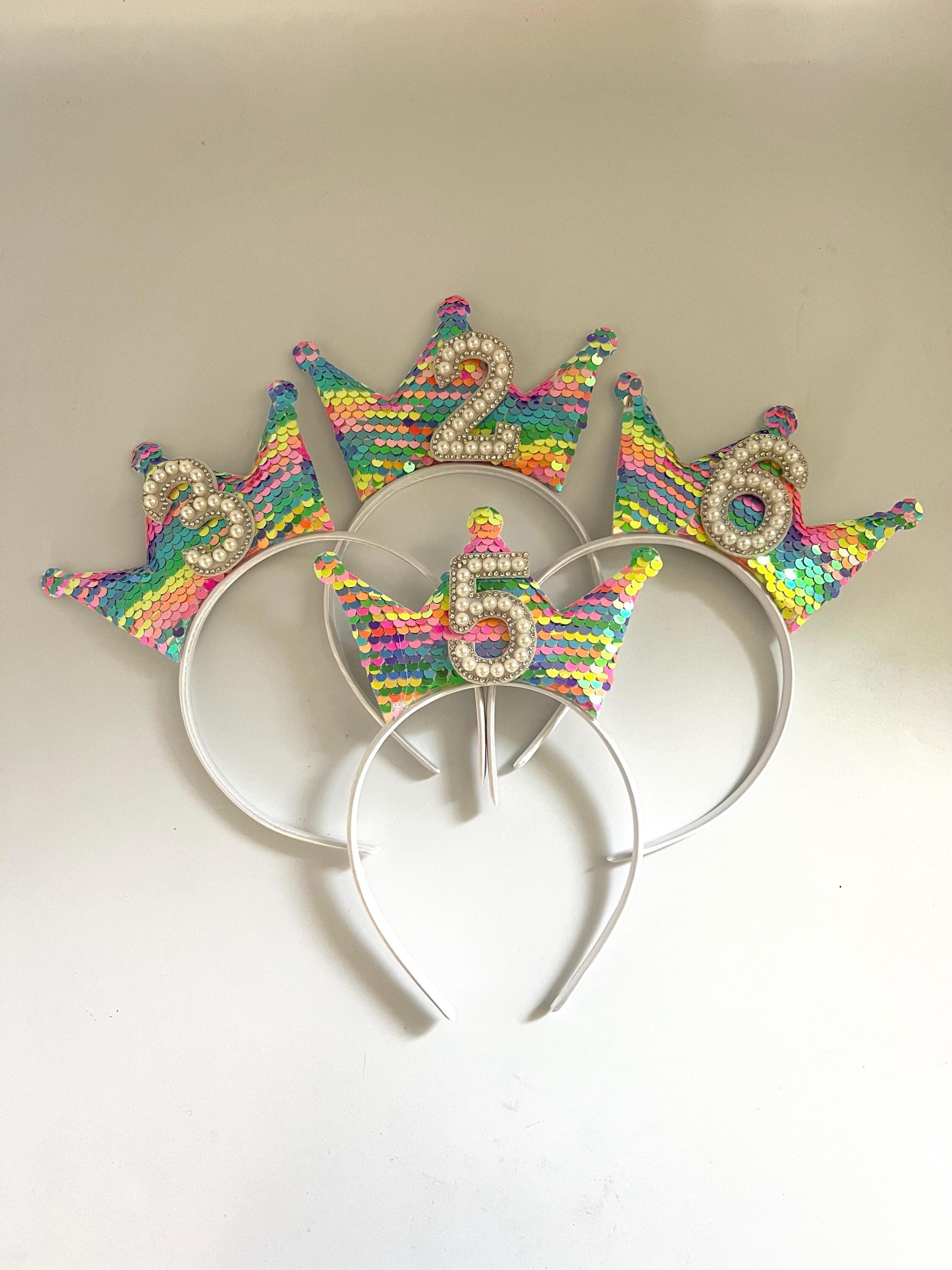 Birthday Girl Party 4th 5th 6th 7th Birthday Crown Alice Band Headband
