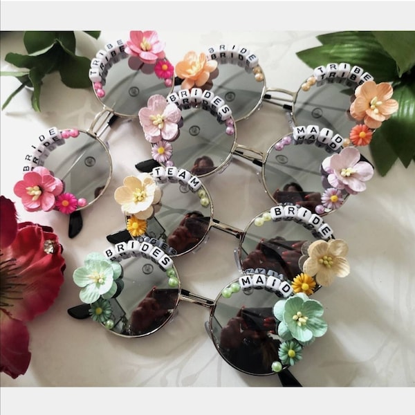 Bridesmaid Birthday Sunglasses Bachelorette Gift Hen Party Accessories Bride Tribe Group Accessories