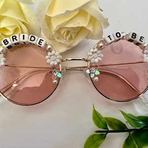 Pink Pretty Bride to Be Sunglasses for Hen / Bachelorette Parties