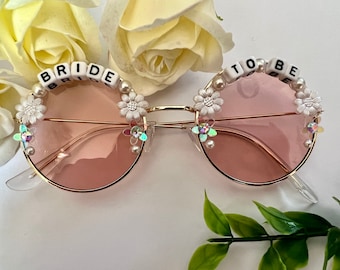 Pink Pretty Bride to Be Sunglasses for Hen / Bachelorette Parties