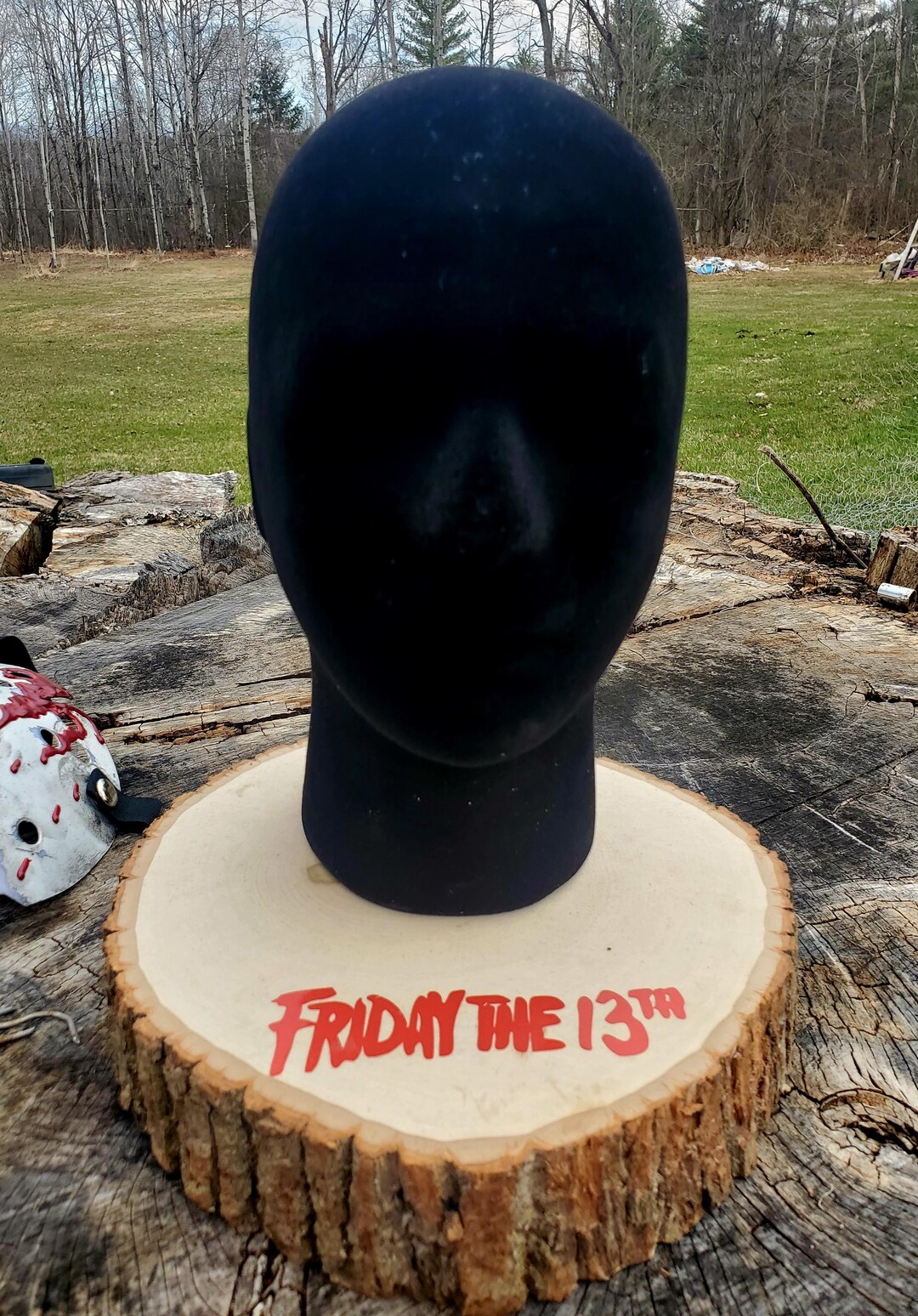 Natural Edge Wood Display Stand for Masks - Etsy