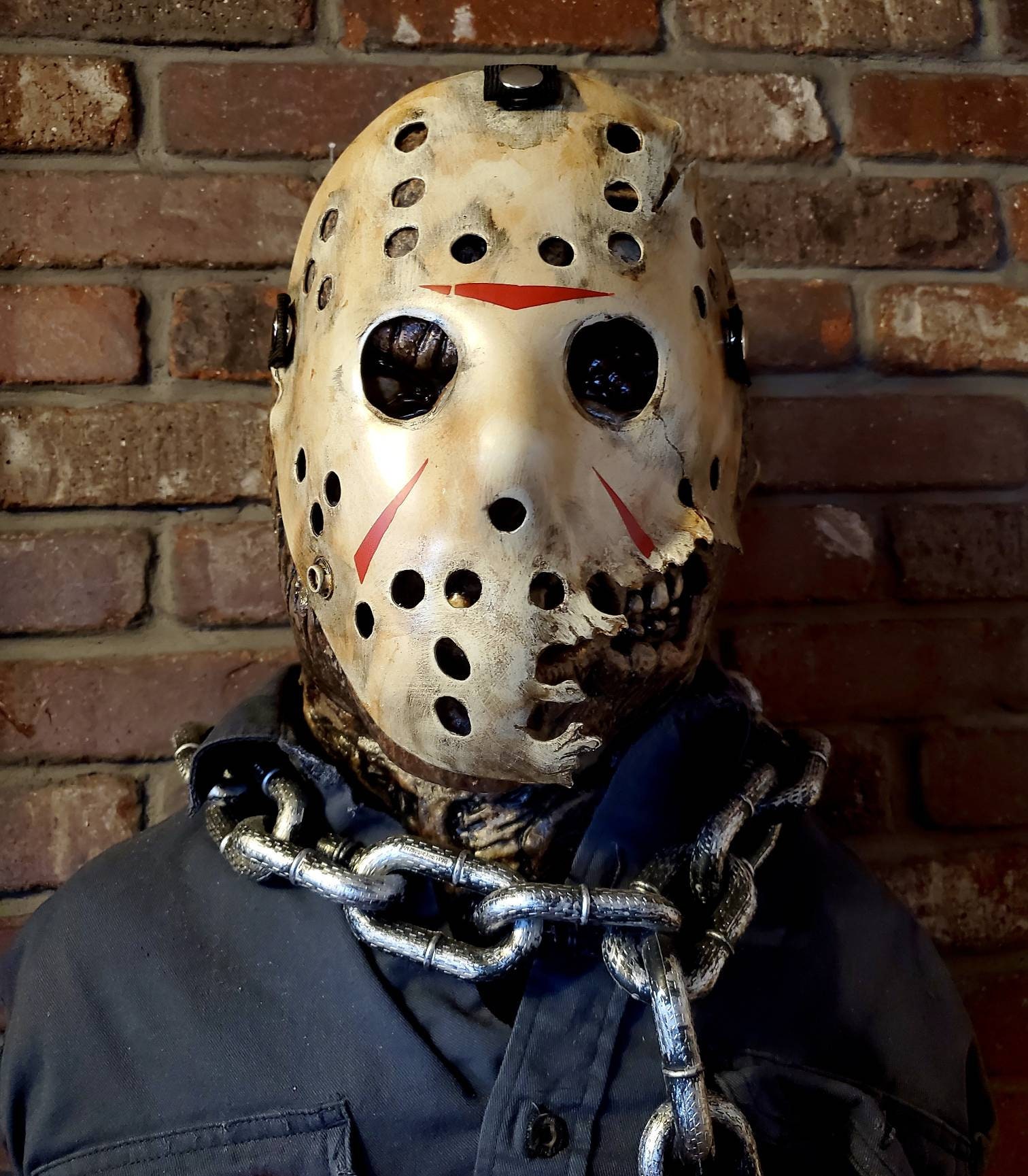Jason Mask With Heavy Damage - Etsy