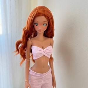 Front knot bustier with matching leggings for Smart Doll